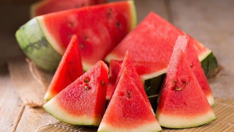 Meypal juicy and sweet scarlet watermelon slice